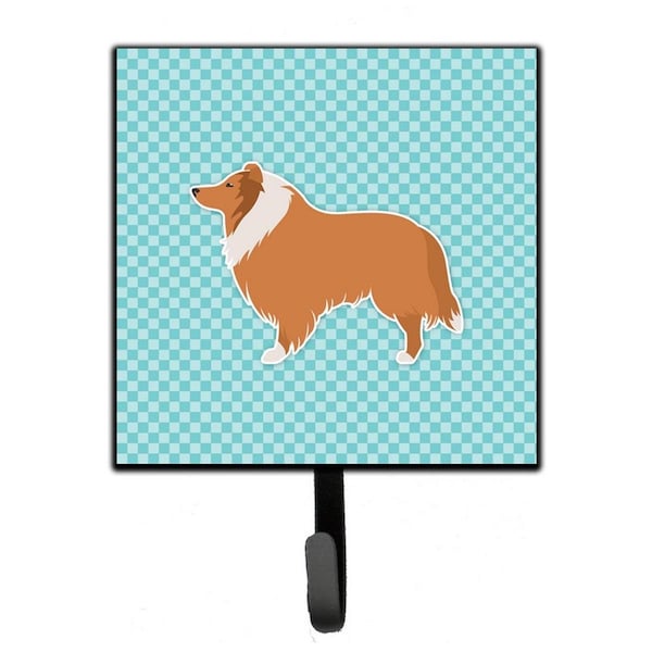 Jensendistributionservices Collie Checkerboard Blue Leash or Key Holder MI1715028 - main